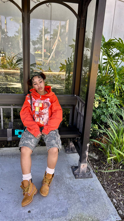 Orange SelfLuv Zip-Up