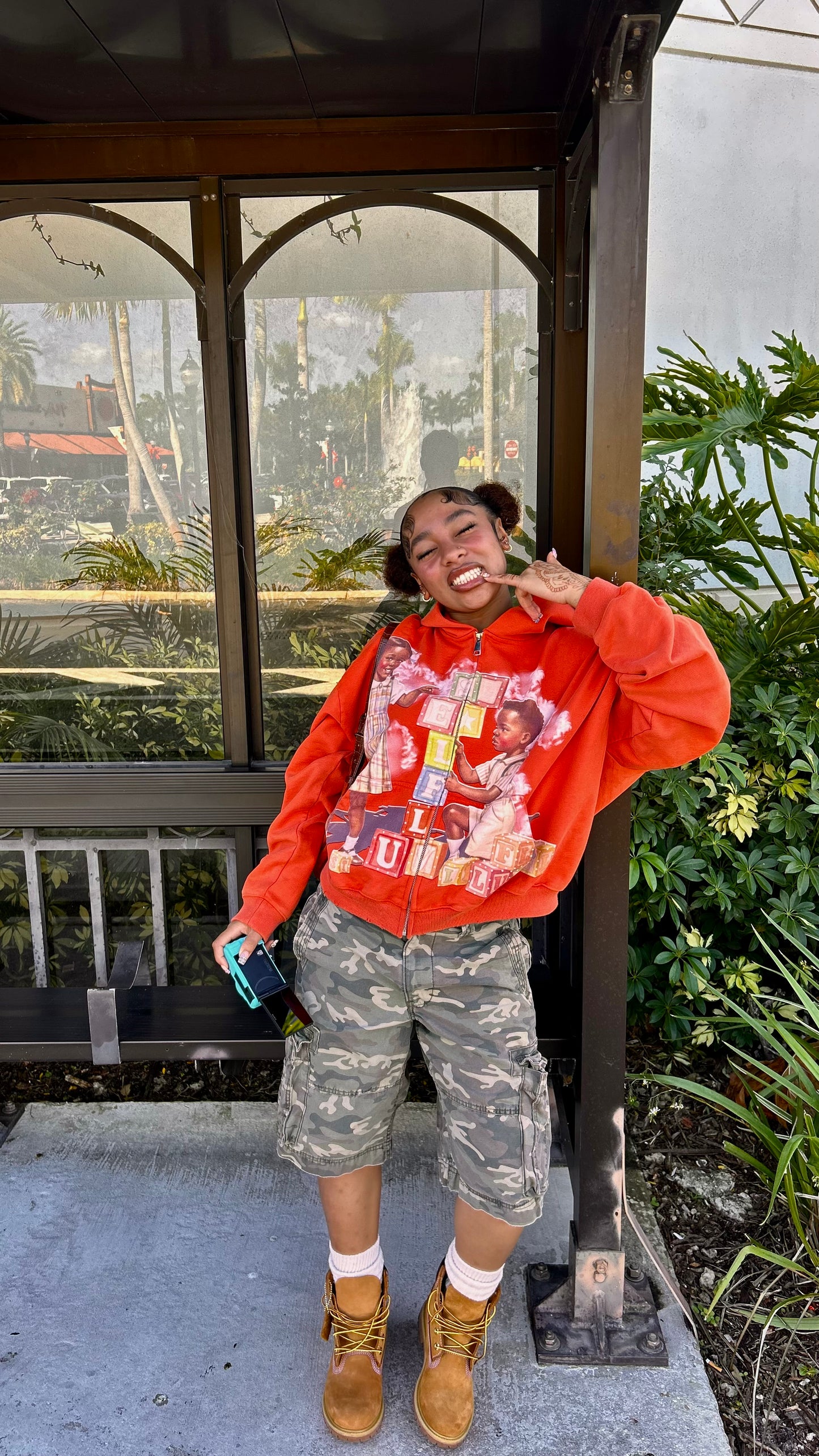 Orange SelfLuv Zip-Up