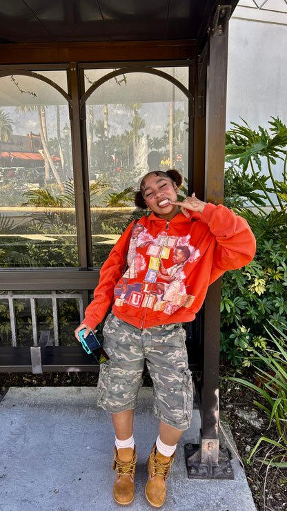 Orange SelfLuv Zip-Up