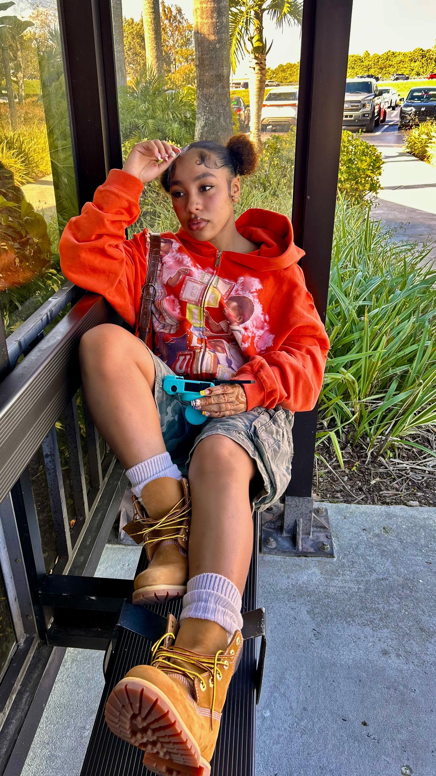 Orange SelfLuv Zip-Up