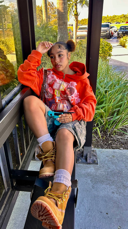 Orange SelfLuv Zip-Up